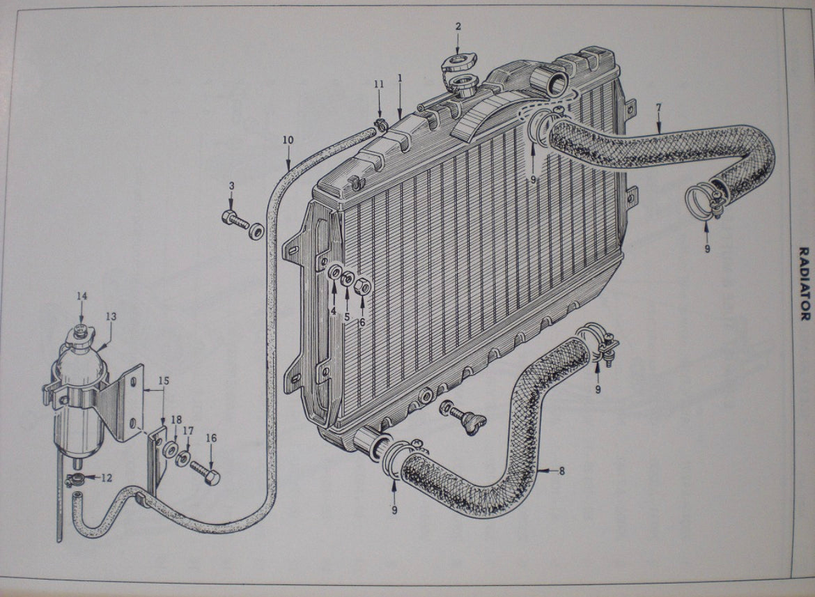 PS30 432//R Reproduction Coolant Reservoir Tank Kit.