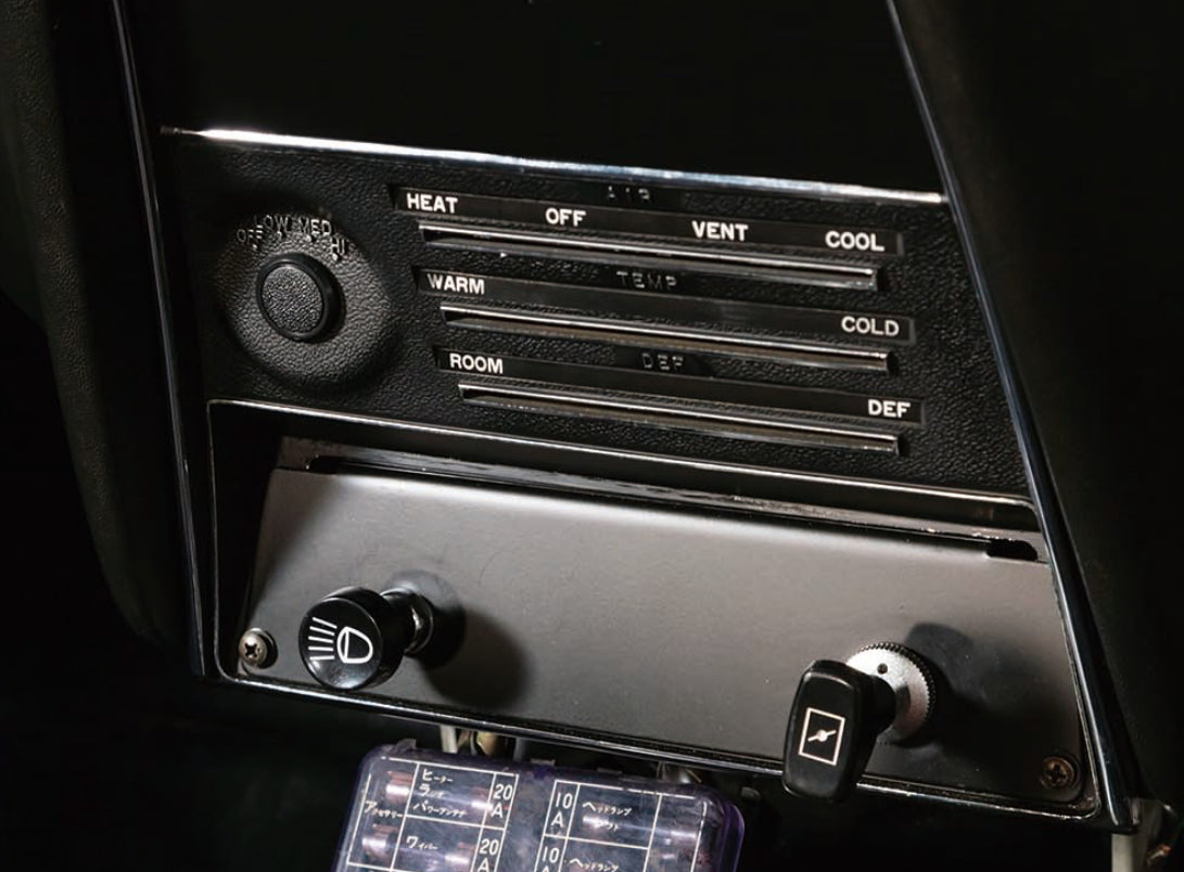 S30 432//R reproduction HVAC/RADIO block off plate.