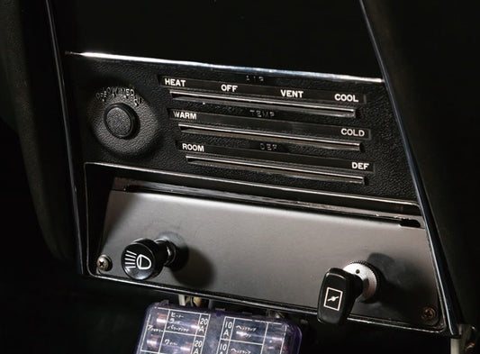 S30 432//R reproduction HVAC/RADIO block off plate.