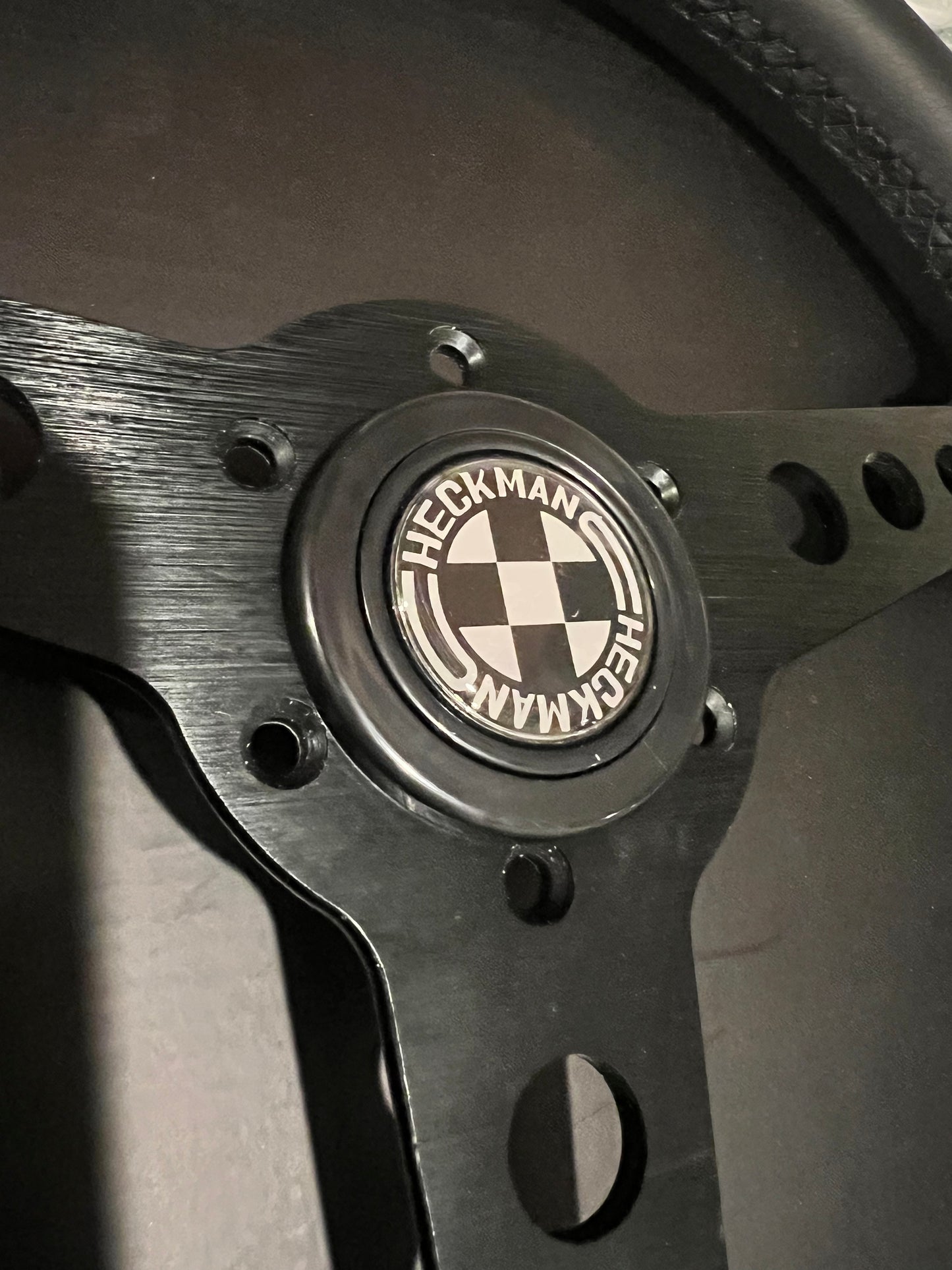 Checkman 350mm Steering Wheel with Horn Button